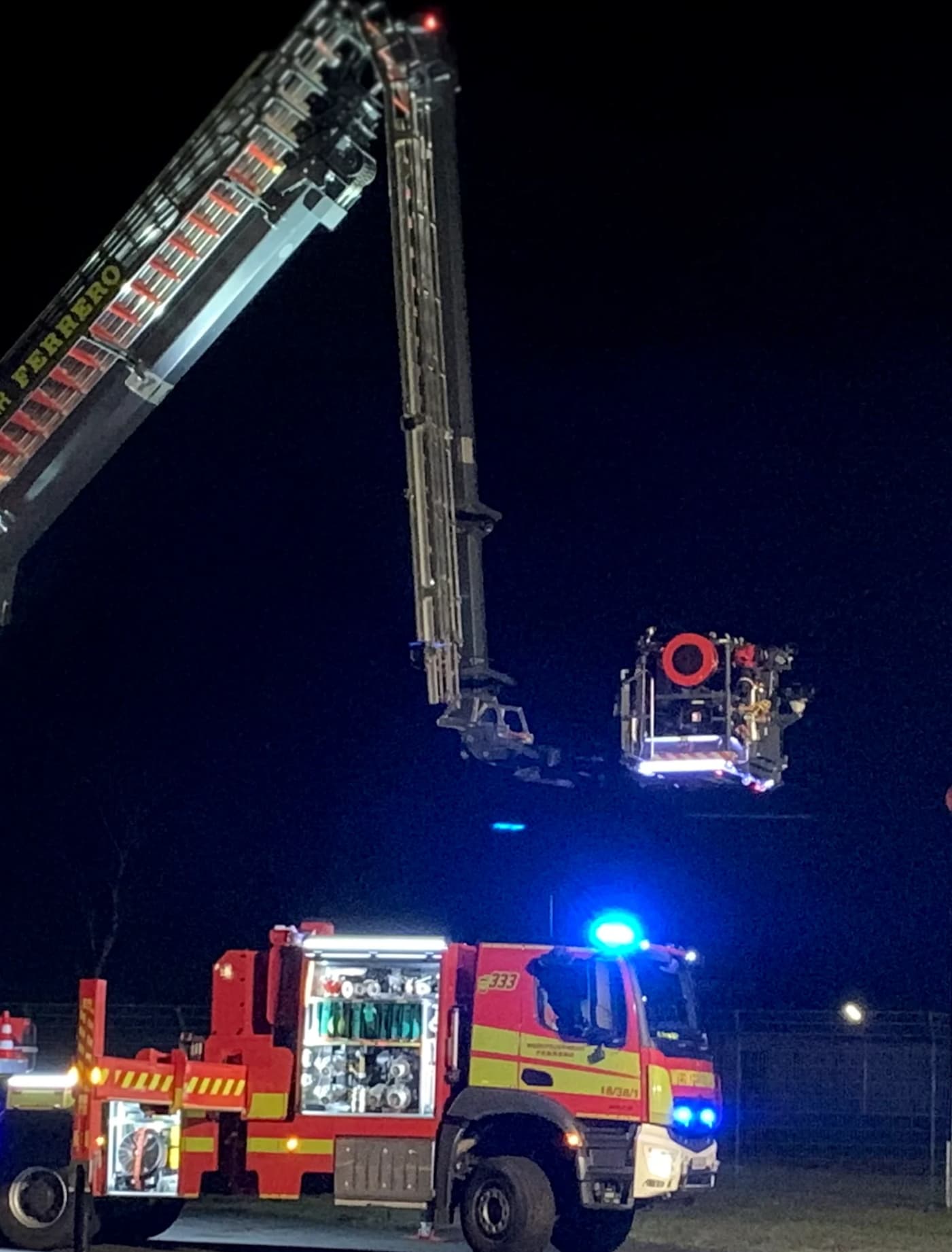 Hubrettungsbühne P60 bei Ferrero