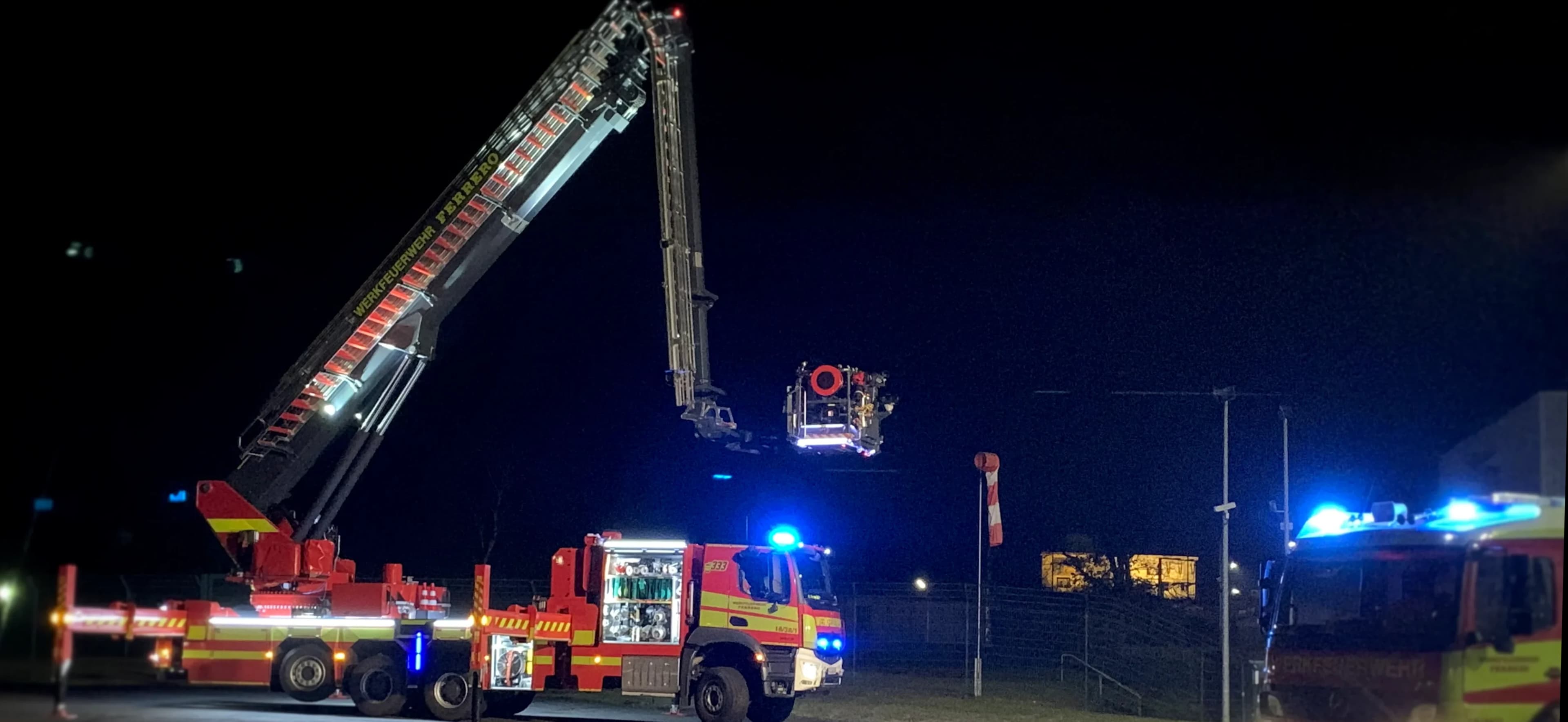Hubrettungsbühne P60 bei Ferrero